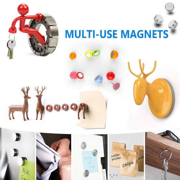 100 Pcs_N35 10x1.5mm thick Disc Neodymium Magnets Nickel(Ni-Cu-Ni) - 0.72kg pull - OMO Magnetics