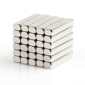 30 Pcs_N50 20x4x3mm Block Neodymium Magnets with Nickel Plated(Ni-Cu-Ni) - 1.9kg pull - OMO Magnetics